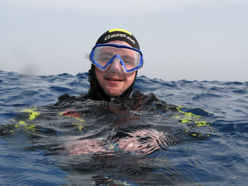 daniele in acqua